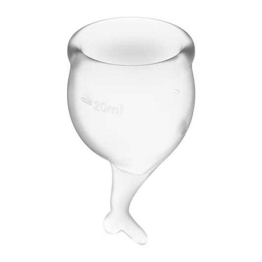 Copas Menstruales Feel Secure Transparent Pack de 2