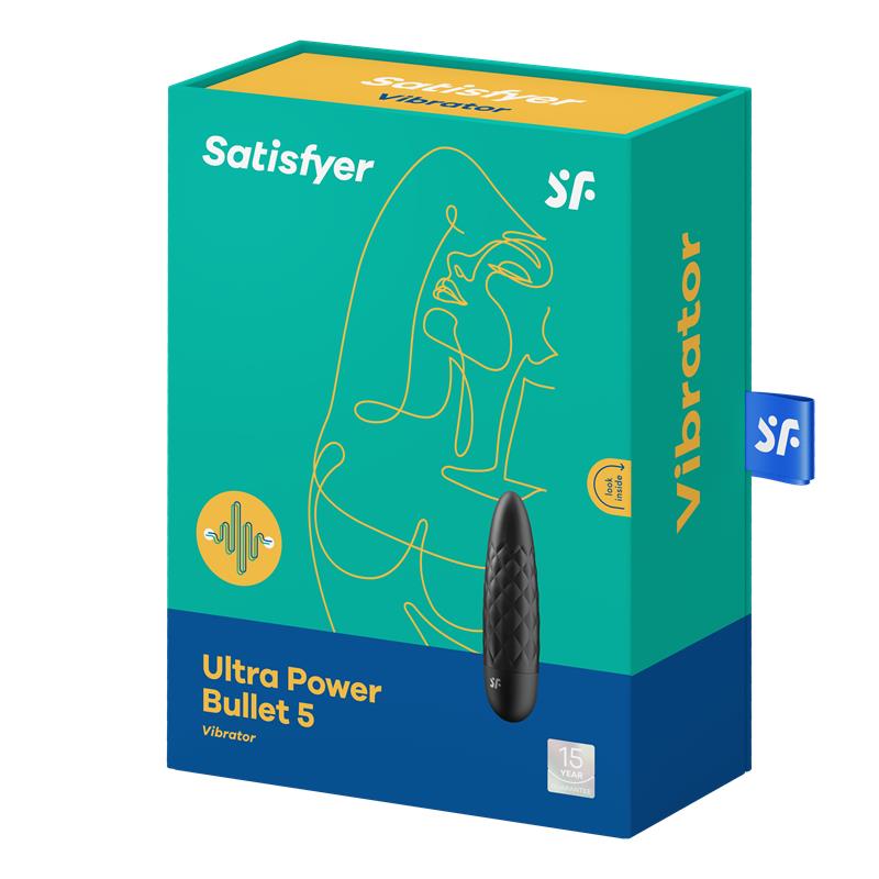 Bala vibratória preta Ultra Power Bullet 5