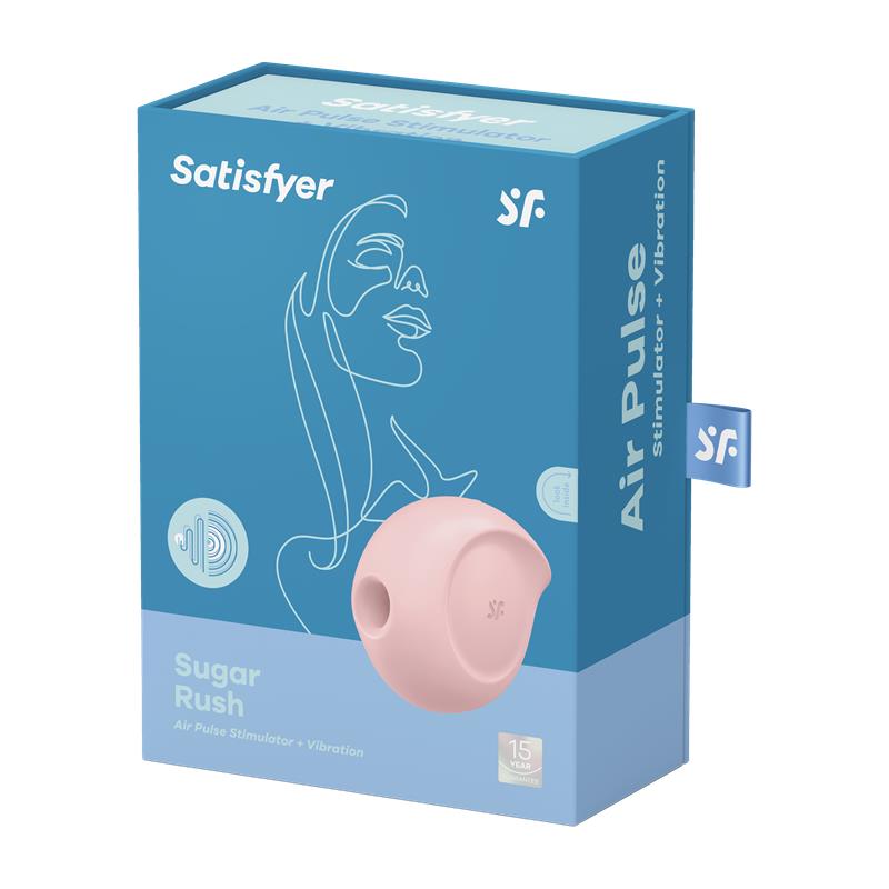Sugar Rush Pink Sugador de clitóris e vibrador