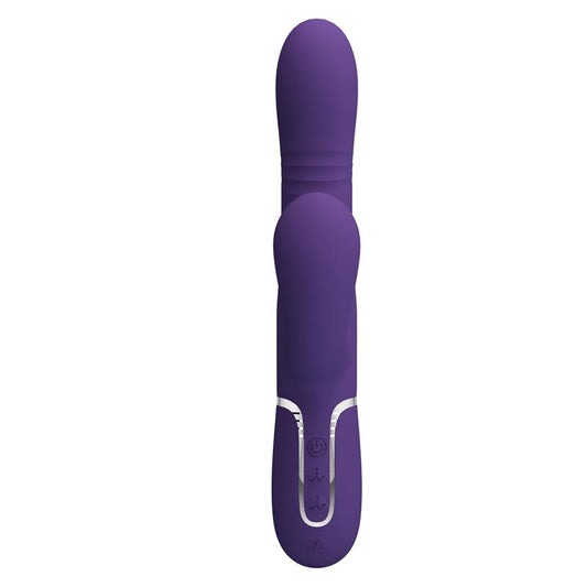 Mariana Vibrador 4 en 1 Silicona Morado