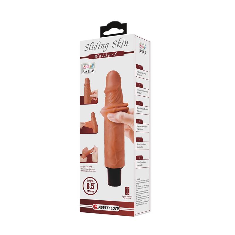 Waldorf Dildo con Piel Retractil 85