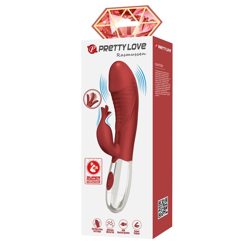 Rasmussen Vibrador 30 Funciones Rojo
