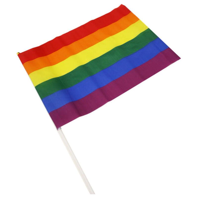 Bandeira LGBT+ com cores de flâmula grande