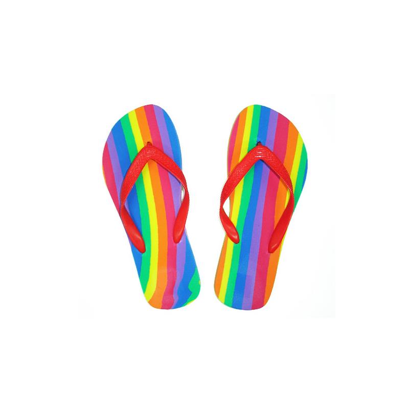 Chinelos com bandeira LGBT+ tamanho 40-41