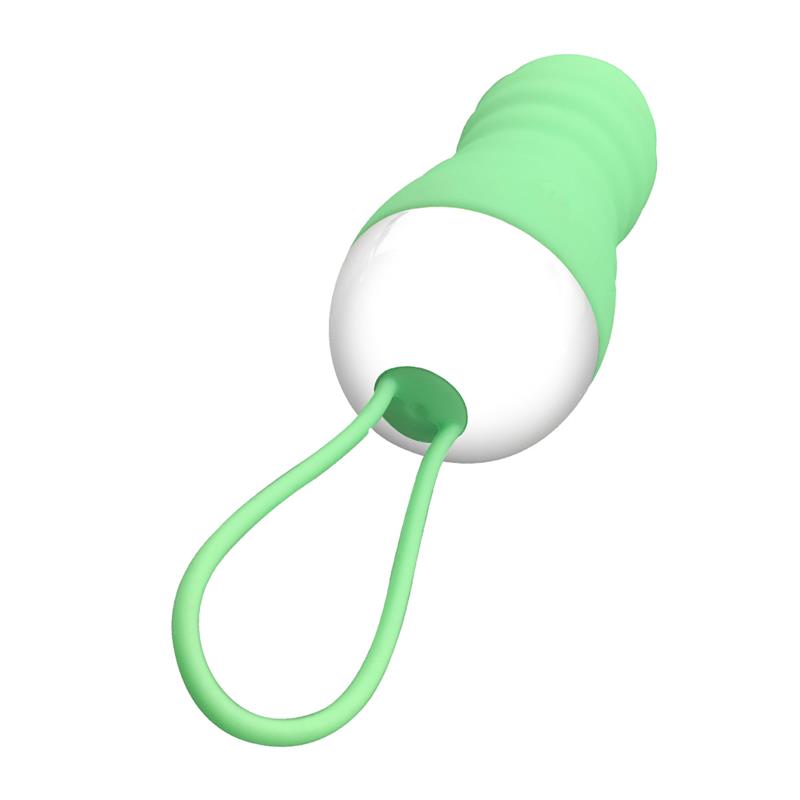 Ovo vibratório com controle remoto Brightgreen USB de silicone