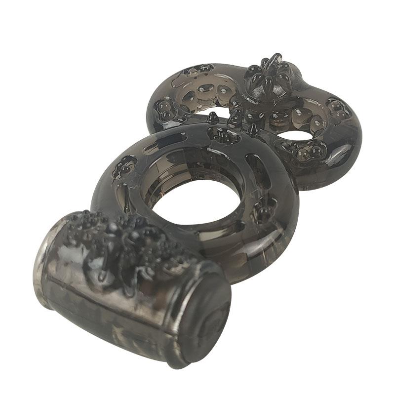 Anel peniano vibratório preto