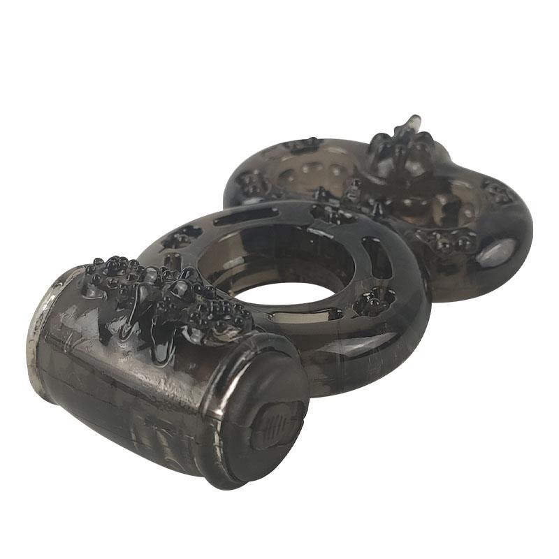 Anel peniano vibratório preto