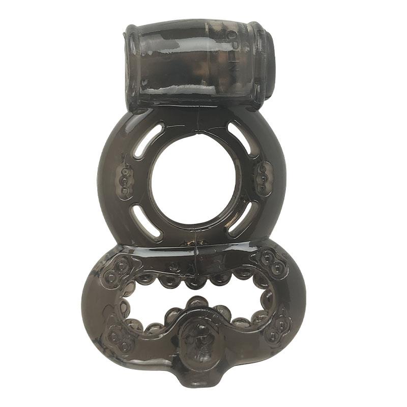 Anel peniano vibratório preto