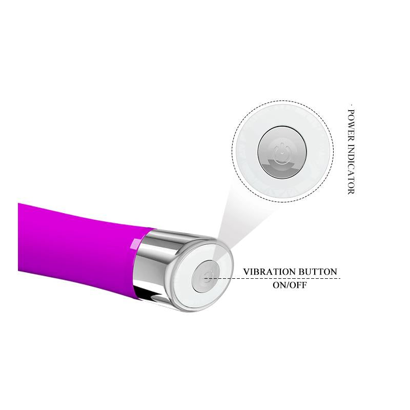 Vibrador de silicone roxo Sampson