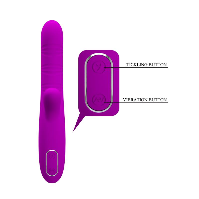 Vibrador USB Angelique com movimento de dedo