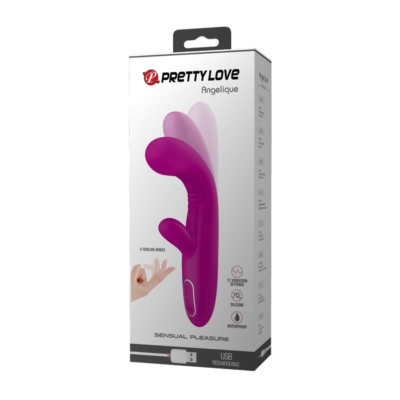 Vibrador USB Angelique com movimento de dedo