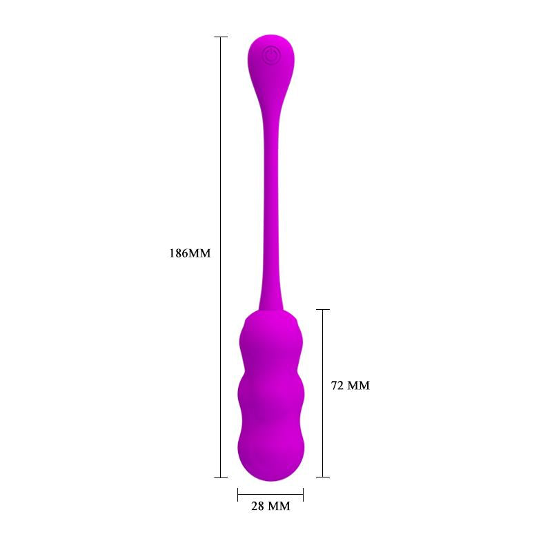 Ovo vibratório com controle remoto USB Leshy