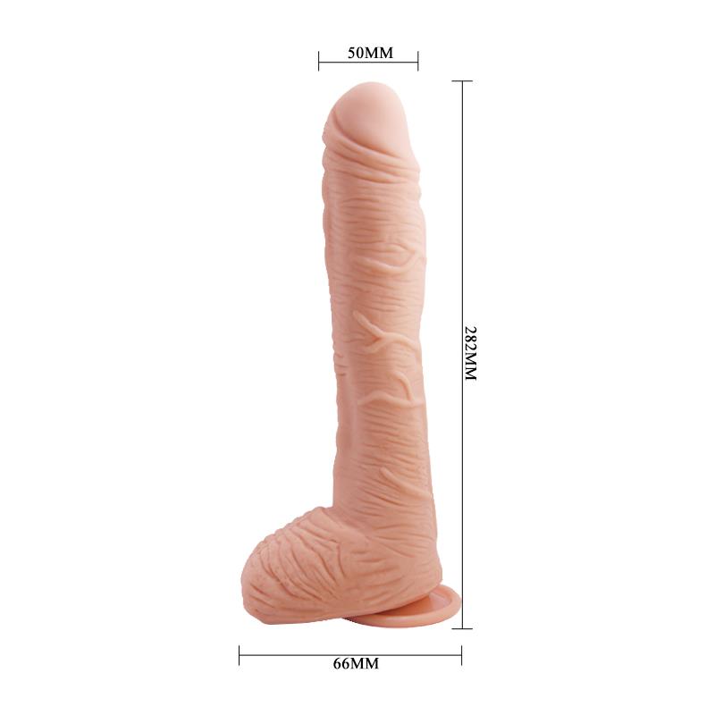 Dildo Alex com Testículos Ponto G com Ventosa Natural