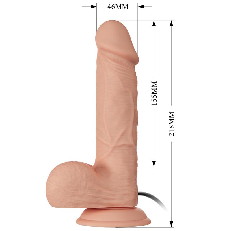 Vibrador Realista 8.5 Controle Remoto