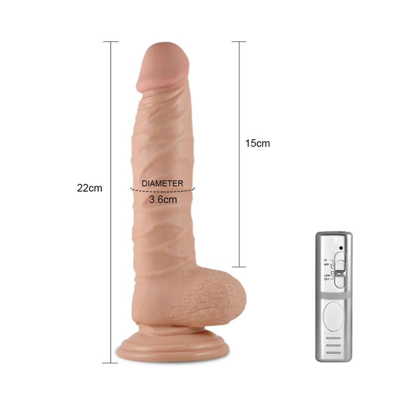 Dildo Real Extreme com vibração natural de 8,5