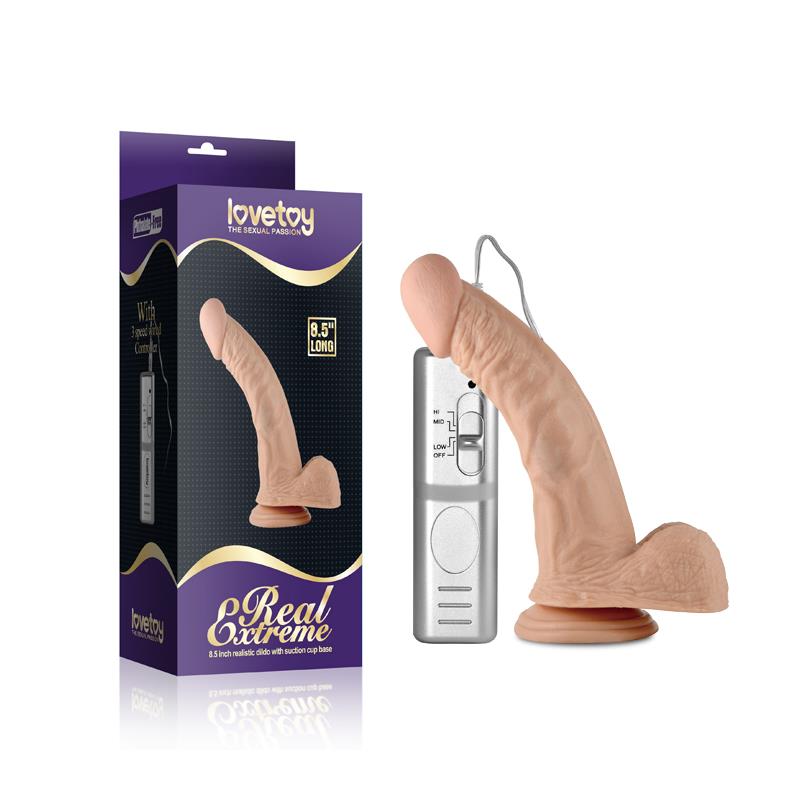 Dildo Real Extreme com vibração natural de 8,5