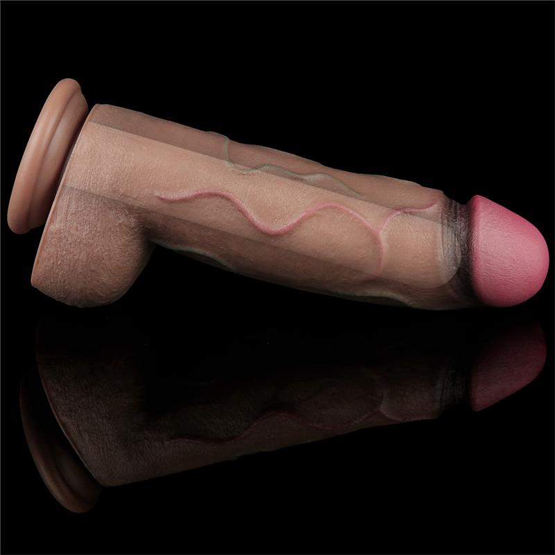 Dildo de silicone de dupla camada XXL 12