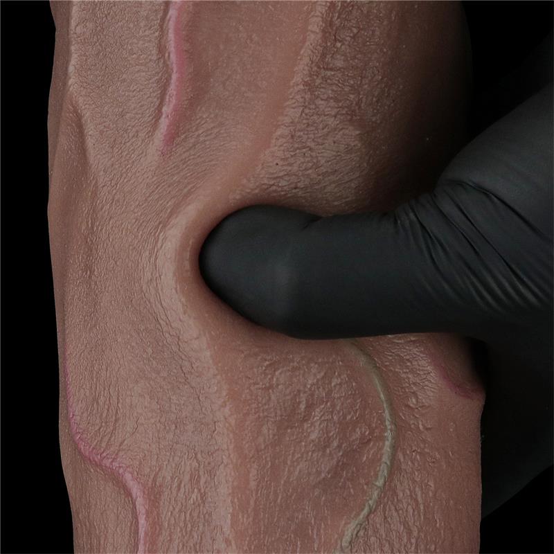 Dildo de silicone de dupla camada XXL 12