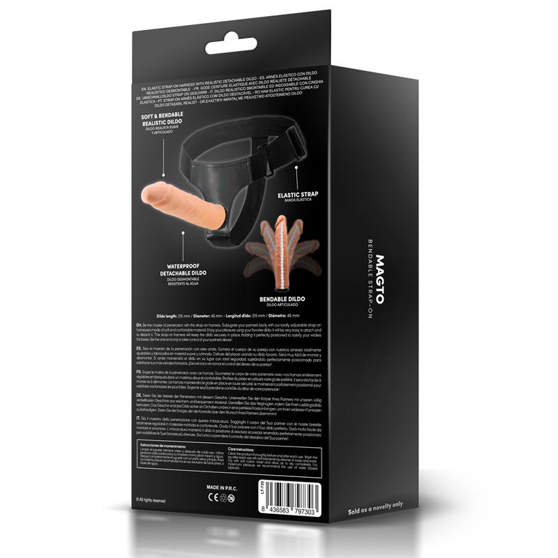 Arnês Magto com Dildo Realista Articulado