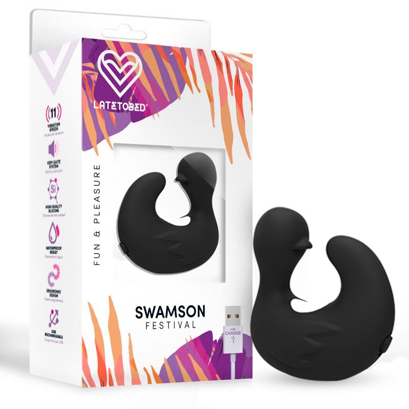 Estimulador Swamson Ducky USB Silicone Preto