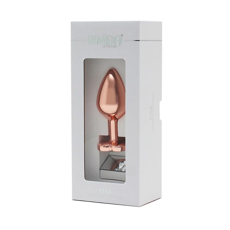 Plugue anal em formato de coração em ouro rosa Pisa