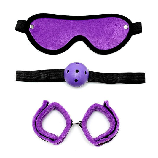 Conjunto de jogos Rimba Bondage 3 peças roxo