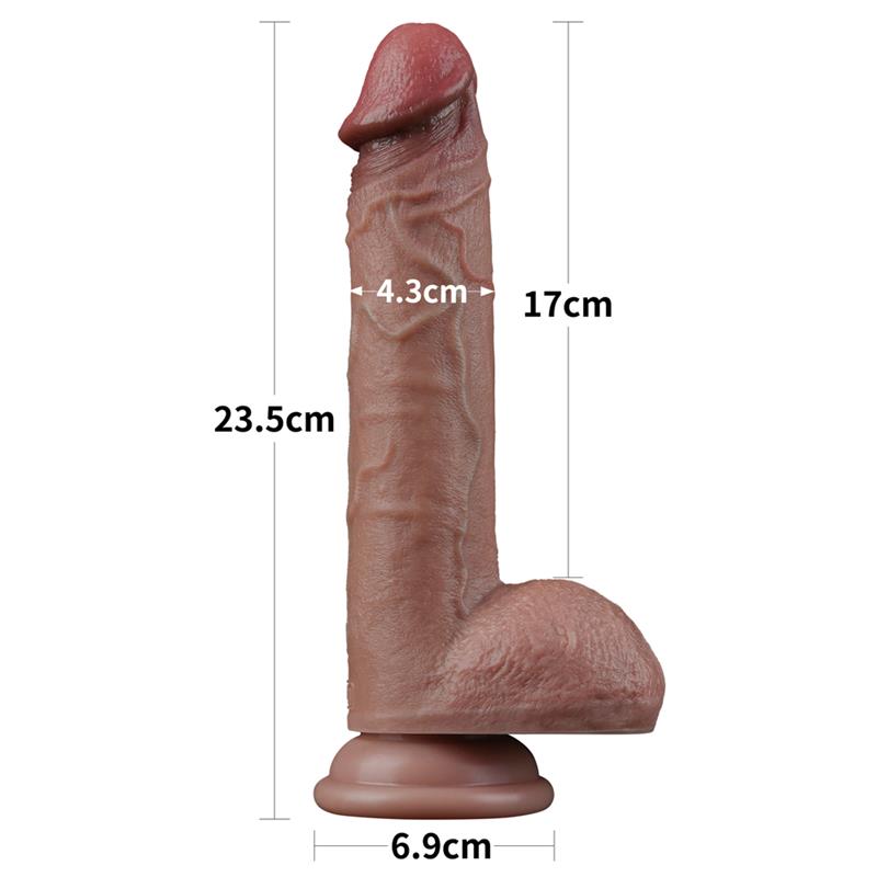 Dildo Dual Layer Silicona 9