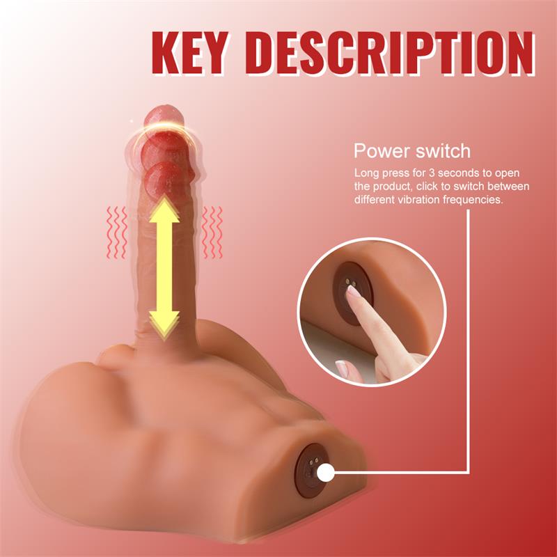 Peel Masturbador con Dildo y Ano Ass con Vibracion y Thrusting
