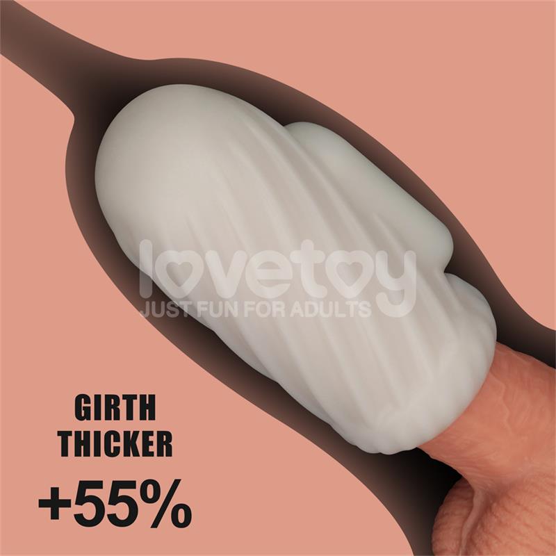 Knights Ring Funda para el Pene y Estimulador Spiral