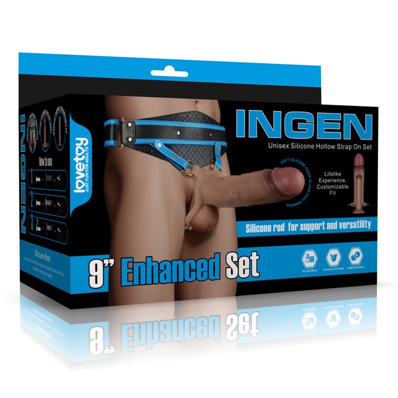 Ingen Arnes Ajustable con Dildo Hueco 9 Enhanced Set L XL 2XL
