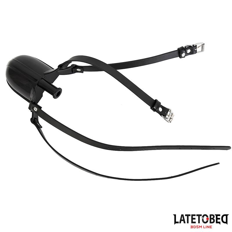 Mordaza con Bebedero Negro