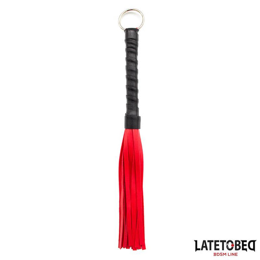 Flogger Mini Rojo y Negro 28cm