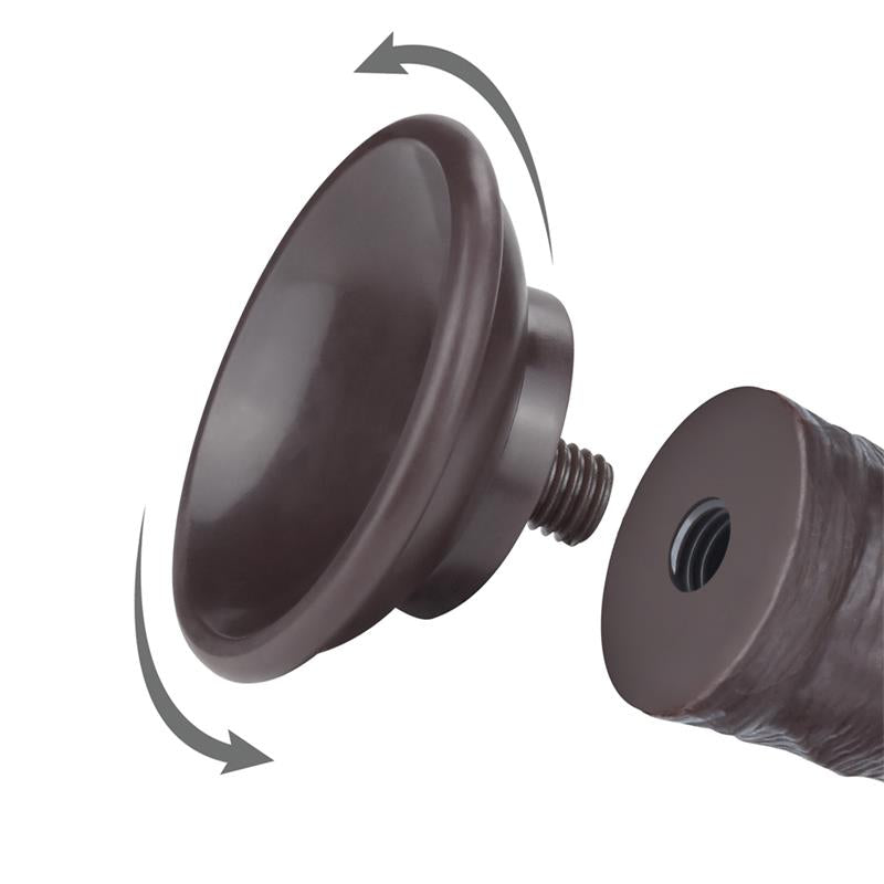 Dildo Dual Layer Piel Delizante Retractil 8