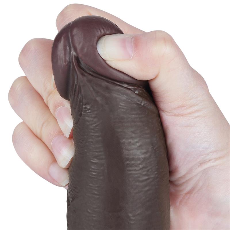Dildo Dual Layer Piel Deslizante Retractil 85