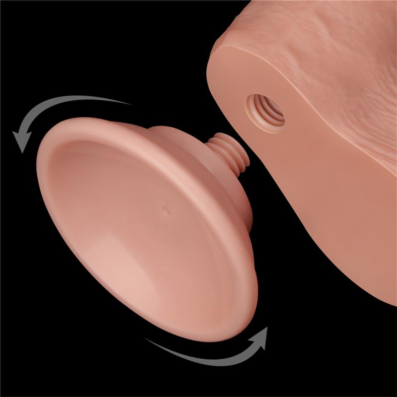 Dildo Dual Layer Piel Deslizante Retractil 75