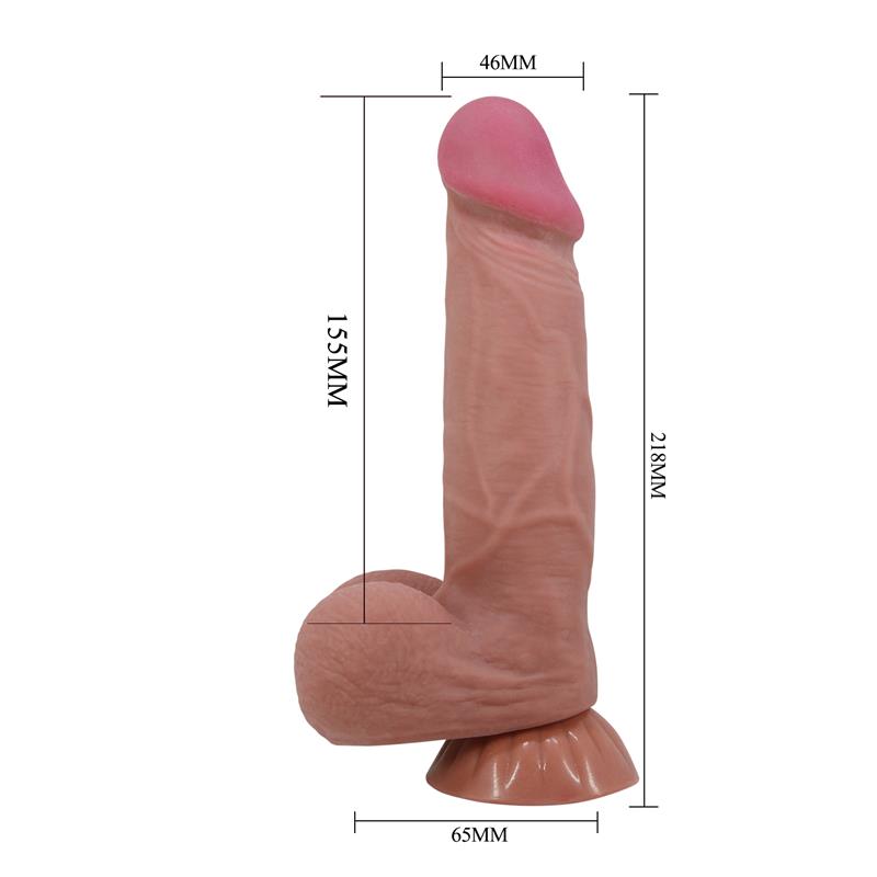 Dildo Realista Piel Deslizante Retractil 218 cm
