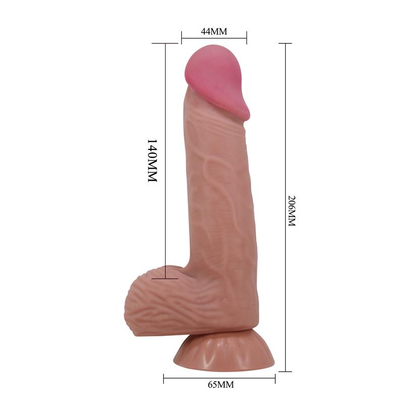 Dildo Realista Piel Deslizante Retractil 206 cm
