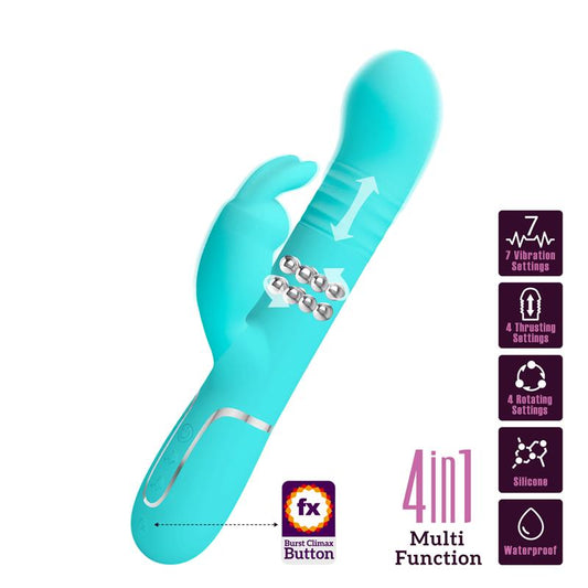 Coale Vibrador con Bolas Rotatorias y Up and Down USB