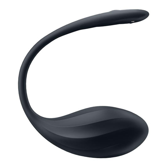 Ribbed Petal Vibrador de Braguita APP Negro