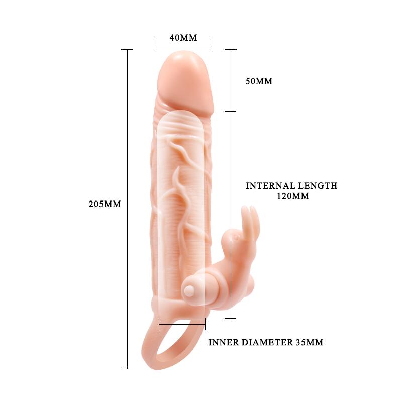 Brave Man Funda para el Pene con Vibracion