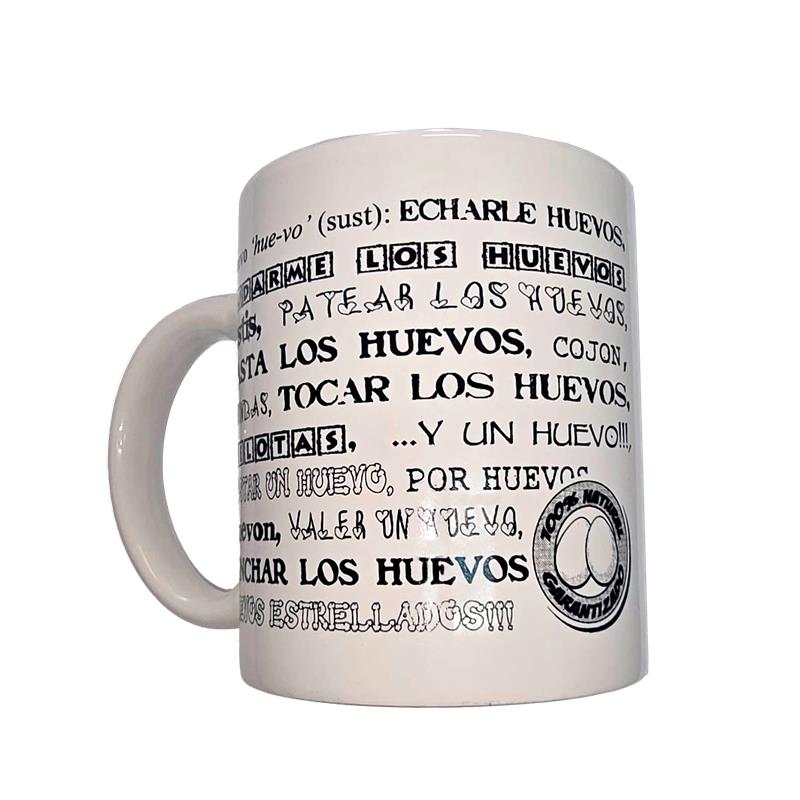 Taza Mug Sinonimos Huevos 370ml