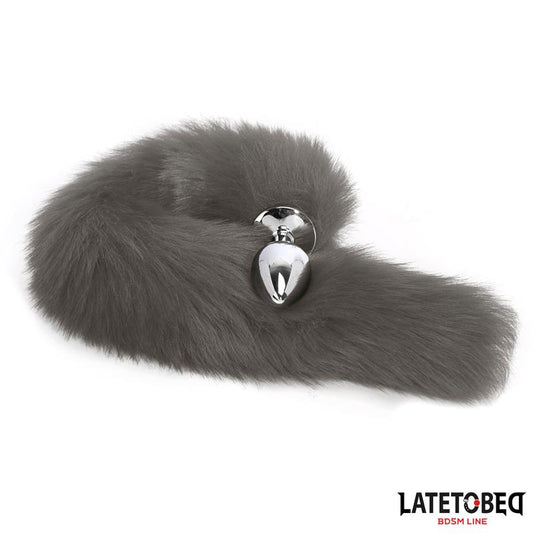 Plug Anal con Cola Gris 40 cm