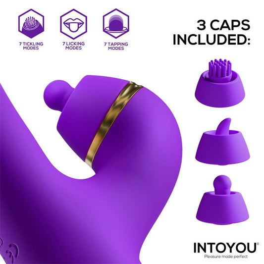 Siter 20 Vibrador con Lengua Flapping Golpeteo y Cabezales Intercambiables