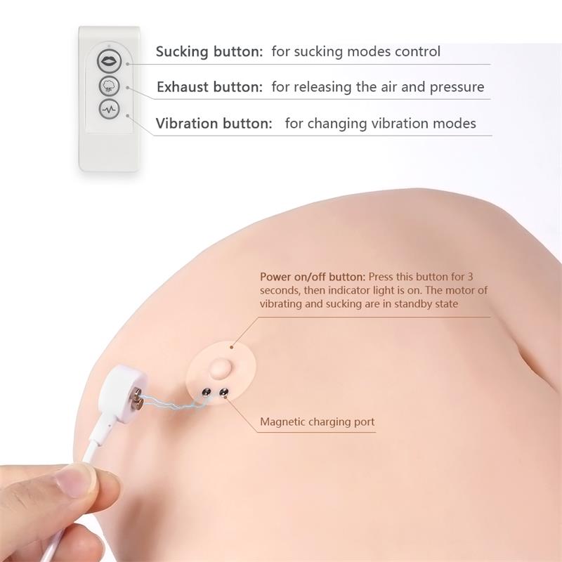 Ingrid Torso con Vibracion y Efecto Succion 153 kg