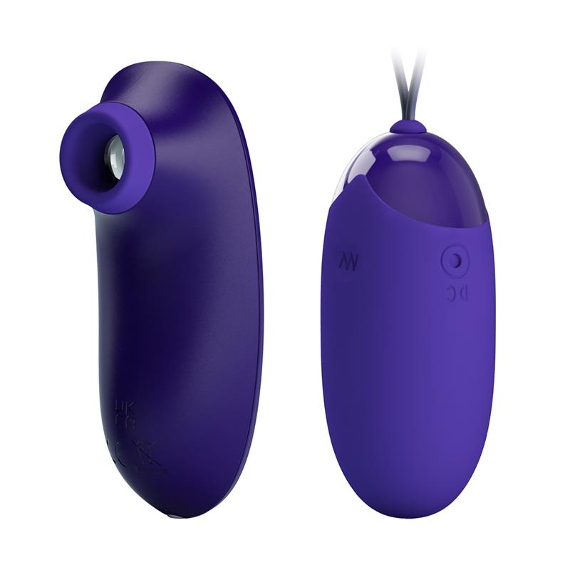 Succionador de Clitoris y Huevo Vibrador