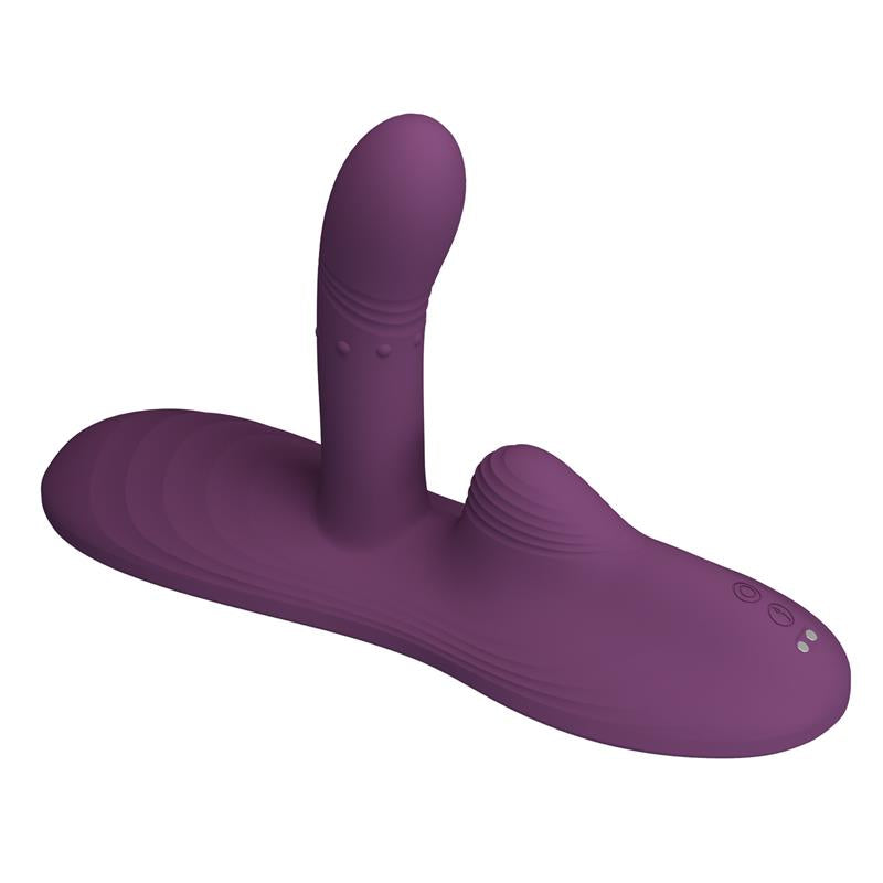 Luka Asiento con Vibrador con Finger Efecto Calor y Bolas Rotadoras