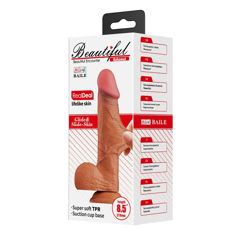 Bahamut Dildo Realista Piel Deslizante 85