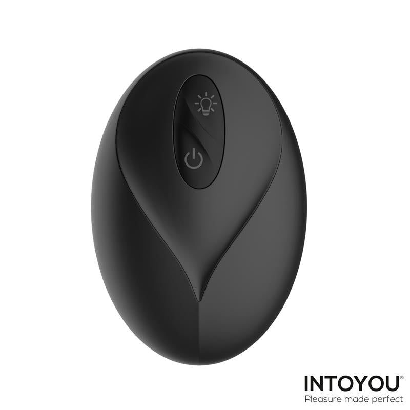 Krax Plug Anal con Vibracion Thrusting y Luz Led con Control Remoto
