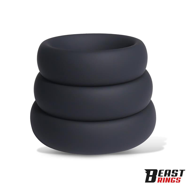 Set de 3 Anillos para el Pene Silicona S M y L
