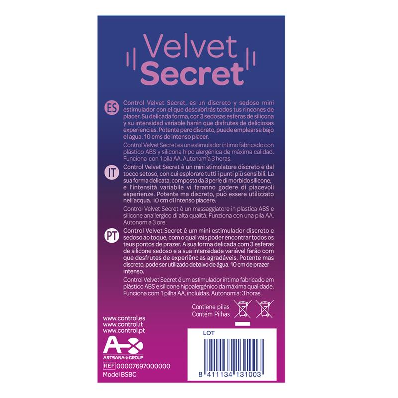 Mini Vibrador Velvet Secret 5 Funções